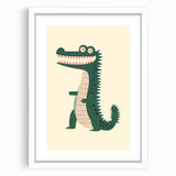 Playful Crocodile Boys Room Wall Art – Fun Kids Wall Art Prints