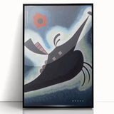 Abstract Modern Black Geometry Art - Wassily Kandinsky Prints