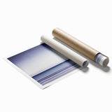 Tranquil Ocean Office Wall Art – Modern Blue Gradient Seascape