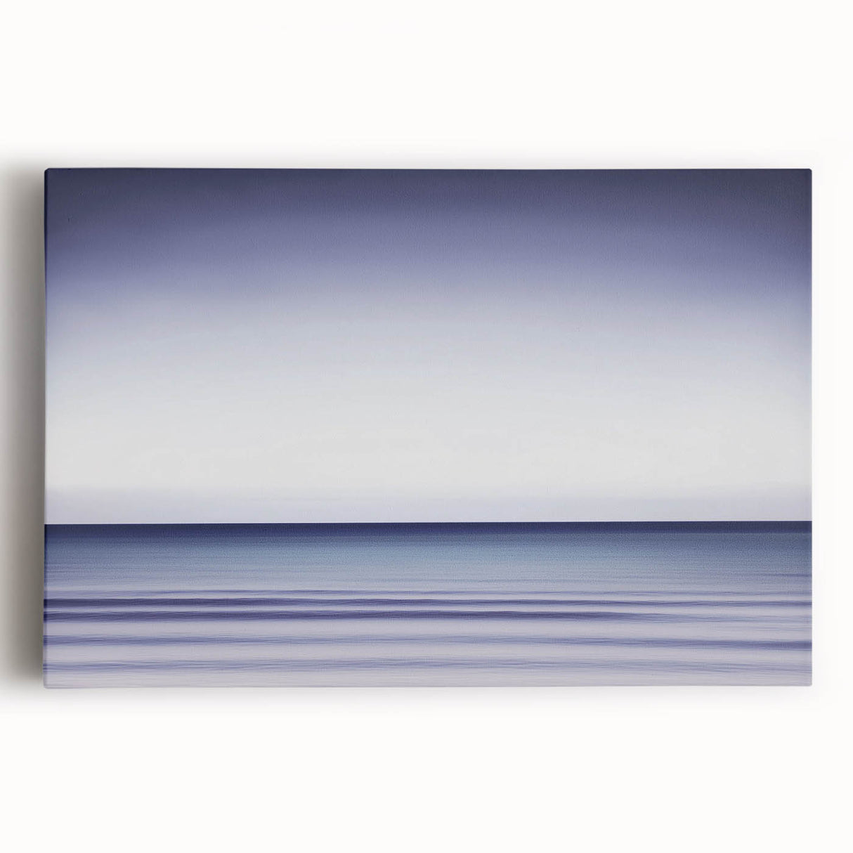 Tranquil Ocean Office Wall Art – Modern Blue Gradient Seascape