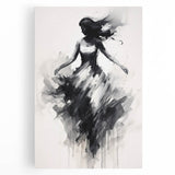 Abstract figurative canvas artwork showcasing vibrant colors and dynamic shapes, designed to enhance modern interiors. Perfect for contemporary home decor.