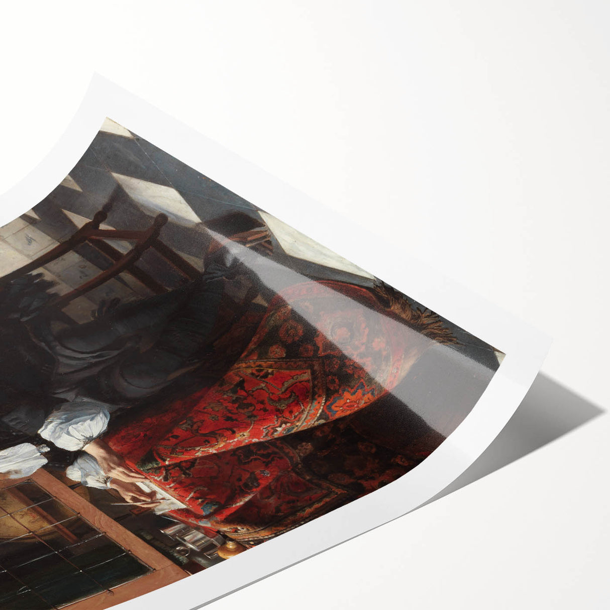 Baroque Art Interior Scene - Classic Wall Art for Historical Décor