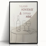 Large abstract wall art featuring mid-century modernist design in black and white tones, ideal for modern art wall decor.