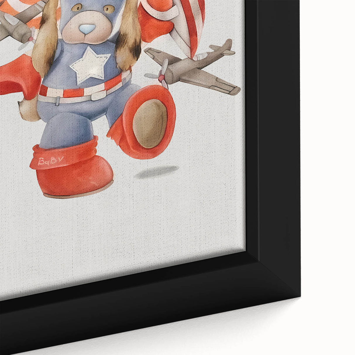 Superhero Puppy Boys Room Wall Art – Fun Kids Wall Art Prints