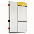 Modern Abstract Art Print - Mondrian's Red, Yellow, and Blue