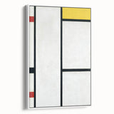 Modern Abstract Art Print - Mondrian's Red, Yellow, and Blue