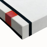 Modern Abstract Art Print - Mondrian's Red, Yellow, and Blue