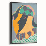 Abstract Pierrot Head Wall Art - Modern Vibrant Art Prints