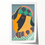 Abstract Pierrot Head Wall Art - Modern Vibrant Art Prints