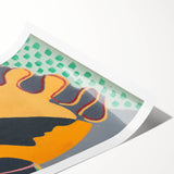 Abstract Pierrot Head Wall Art - Modern Vibrant Art Prints