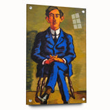 Bold Portrait of Poet Wall Art - Modern Art Print by Lundstrøm