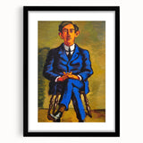 Bold Portrait of Poet Wall Art - Modern Art Print by Lundstrøm