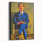 Bold Portrait of Poet Wall Art - Modern Art Print by Lundstrøm