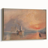 Romanticism Art - The Fighting Temeraire by J.M.W. Turner Print