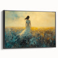 Framed abstract figurative canvas art showcasing bold black lines and unique shapes, set against a minimalist background, perfect for modern home decor.