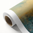 Abstract figurative rolled canvas art showcasing vibrant colors and intricate patterns, elegantly designed for modern decor, presented in a protective cardboard tube.