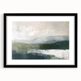 Abstract landscape wall art framed in black, showcasing a vibrant blend of colors and textures, perfect for modern home decor. The artwork is designed to enhance any living space with its striking visual appeal and contemporary style.