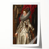 Baroque Art - Dramatic Angel in Motion, Antique Art Prints