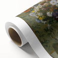 A Woman Seated Beside a Vase of Flowers by Degas: Classic Wall Art Print