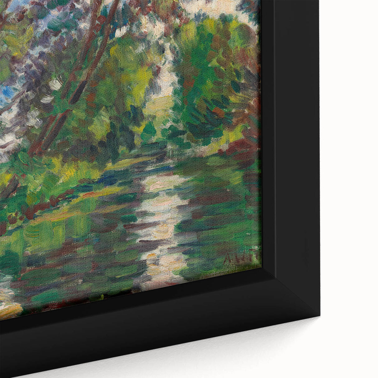 Modern Wall Art - Tranquil River Landscape - Contemporary Art Print