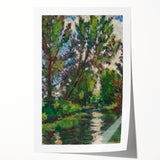 Modern Wall Art - Tranquil River Landscape - Contemporary Art Print