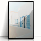 Large abstract wall art featuring mid-century modernist swirls in vibrant yellow and orange hues on black framed acrylic.