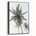 Black and white landscape art painting on framed canvas, featuring a serene vintage poster style, ideal for bedroom decor.