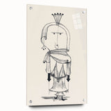 Witch with a Comb Wall Art - Abstract Minimalist Print by Paul Klee