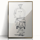 Witch with a Comb Wall Art - Abstract Minimalist Print by Paul Klee