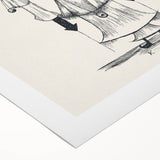 Witch with a Comb Wall Art - Abstract Minimalist Print by Paul Klee