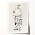 Witch with a Comb Wall Art - Abstract Minimalist Print by Paul Klee