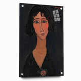 Abstract Modern Portrait - Modigliani Inspired Modern Wall Art Print