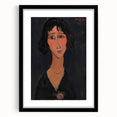 Abstract Modern Portrait - Modigliani Inspired Modern Wall Art Print
