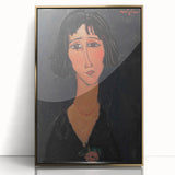 Abstract Modern Portrait - Modigliani Inspired Modern Wall Art Print