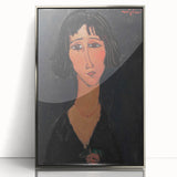 Abstract Modern Portrait - Modigliani Inspired Modern Wall Art Print