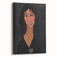Abstract Modern Portrait - Modigliani Inspired Modern Wall Art Print