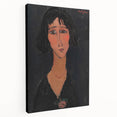 Abstract Modern Portrait - Modigliani Inspired Modern Wall Art Print