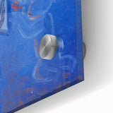 Modern Abstract Madonna - Blue Contemporary Wall Art for Home Decor