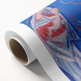 Modern Abstract Madonna - Blue Contemporary Wall Art for Home Decor