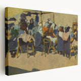 Abstract Market Scene - Modern Wall Art in Minimalist Contemporary Style