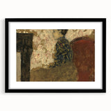 Modern Abstract Portrait - Woman Sitting by the Fireside Wall Art