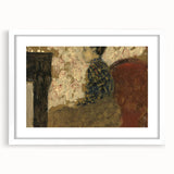 Modern Abstract Portrait - Woman Sitting by the Fireside Wall Art