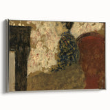 Modern Abstract Portrait - Woman Sitting by the Fireside Wall Art