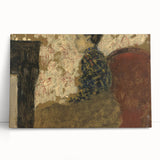 Modern Abstract Portrait - Woman Sitting by the Fireside Wall Art
