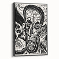 Expressionist Art - Monochrome Landscape Portrait in Bold Design