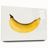 Large abstract wall art of assorted fruits in vibrant colors on acrylic glass, ideal for bedroom or dining room decor.