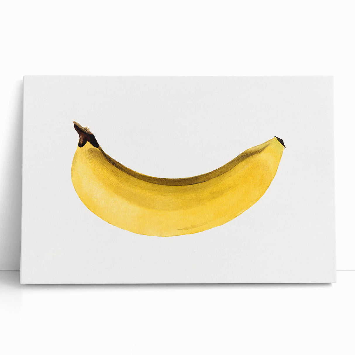 Black and white photo of assorted fruits on a large stretched canvas, ideal for kitchen wall art.