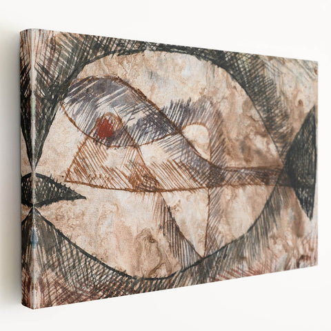 Abstract Fish Modern Wall Art - Contemporary Minimalist Decor Accent