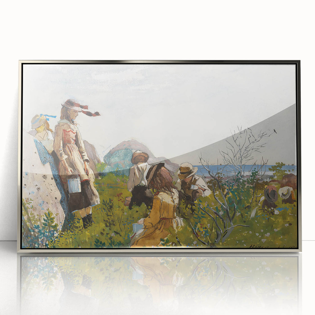 Berry Pickers Realism Art Print - Winslow Homer 1873 Classical Realism Canvas