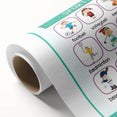 Numbers and Shapes Wall Art - Kids Sports Learning Poster
